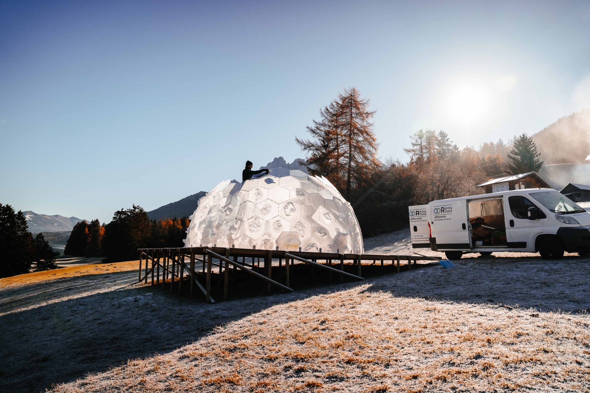 Bolla installata allo Skicenter Rienza di Dobbiaco